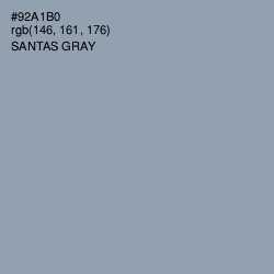 #92A1B0 - Santas Gray Color Image